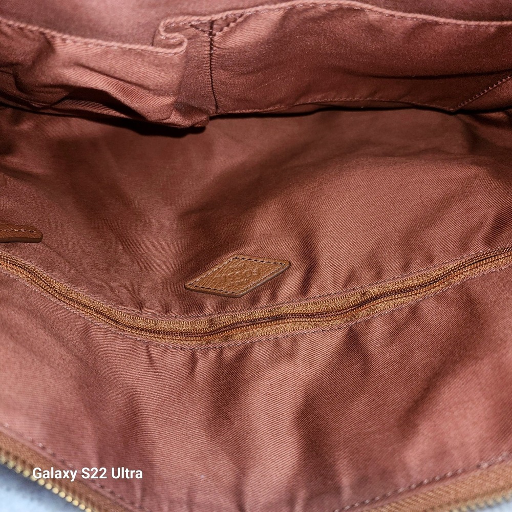 Fossil Keely crossbody tote bag in brown Leather Adjustable Strap - Picture 6 of 16